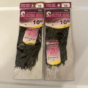 Amy Santiago twist braid 10 inch Color number 1B. New 2 packs